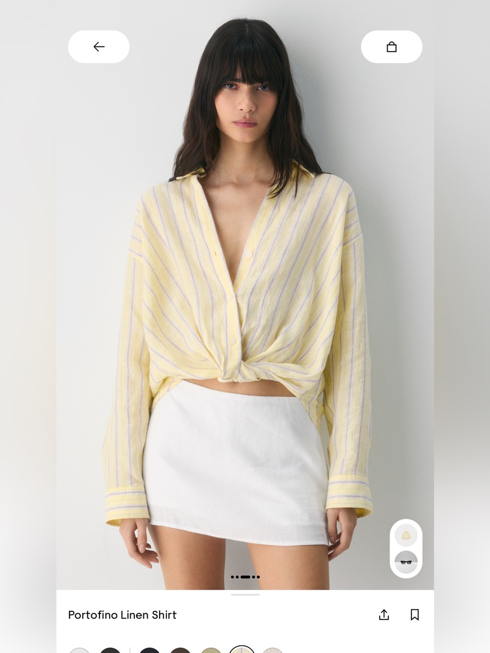ARITZIA PORTOFINO LINEN SHIRT